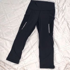 Lululemon Cropped Mesh Leggings